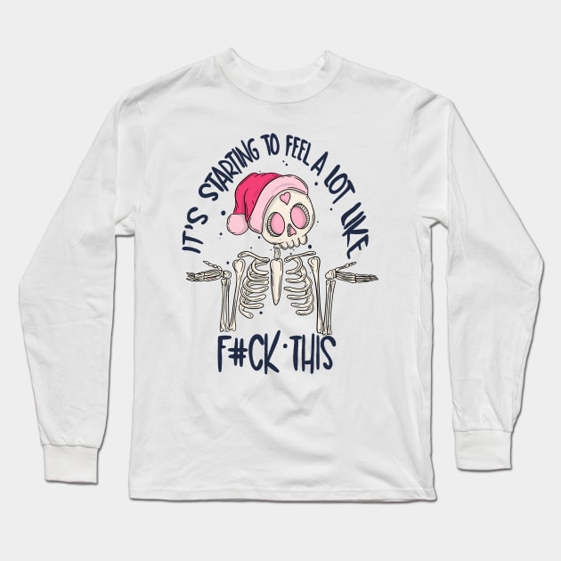 It’s starting to feel a lot like christmas Long Sleeve T-Shirt by Jess Adams